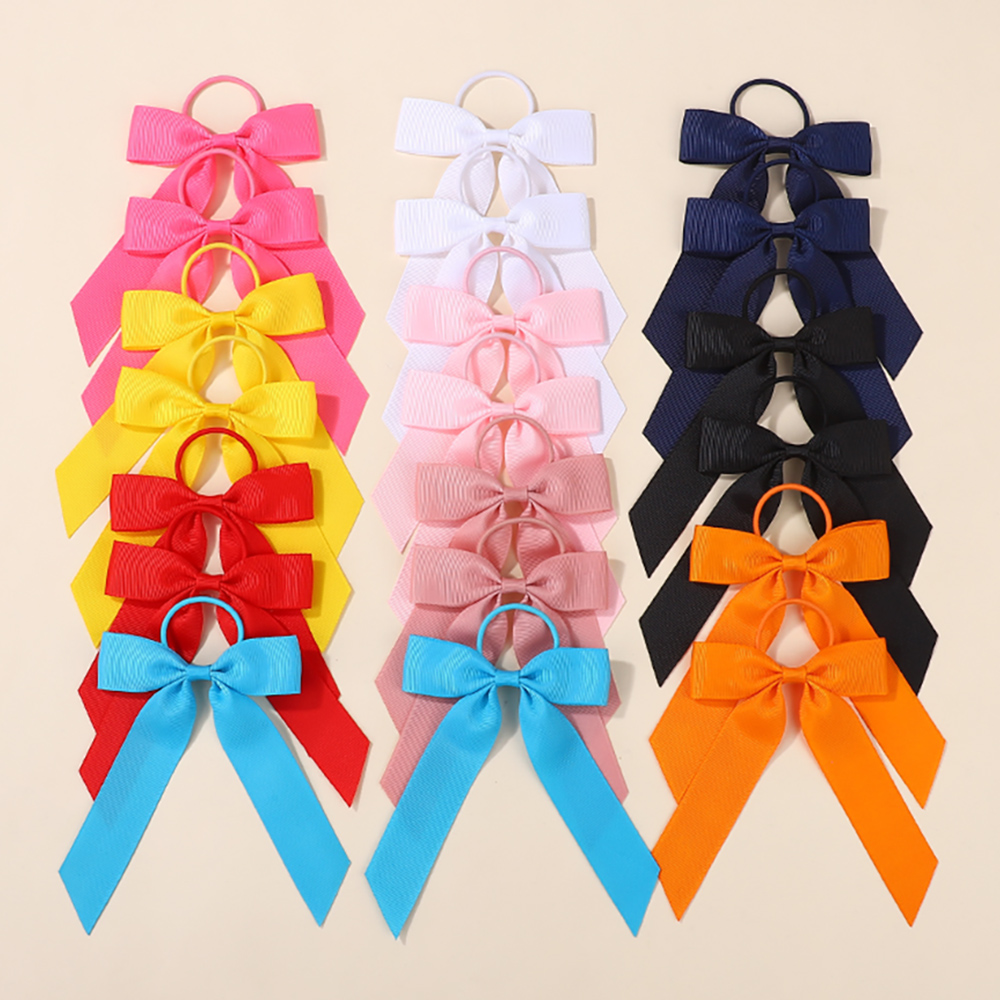Baby Gear - โบว์ติดผมเด็ก 20 ชิ้น/ชุด โบว์น่ารักสำหรับเด็กผู้หญิง ยางรัดผม โบว์ริบบิ้น