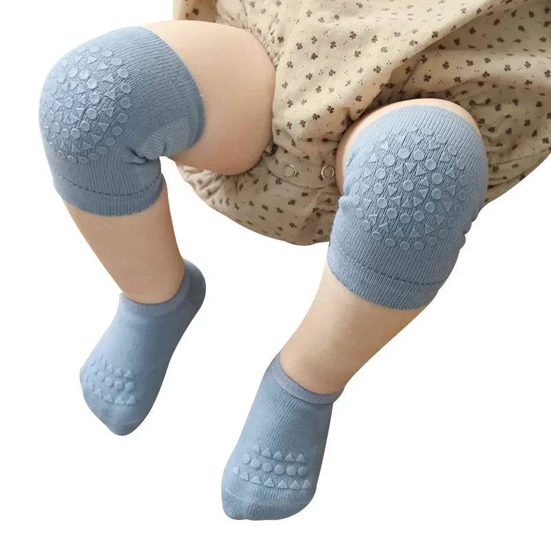 Unisex Baby Socks Non Slip - ชุดถุงเท้าและสนับเข่าเด็ก 1 ชุด ถุงเท้ากันลื่นพร้อมสนับเข่าสำหรับเด็กชายและเด็กหญิง อุปกรณ์ป้องกันสำหรับเด็กวัยหัดเดิน