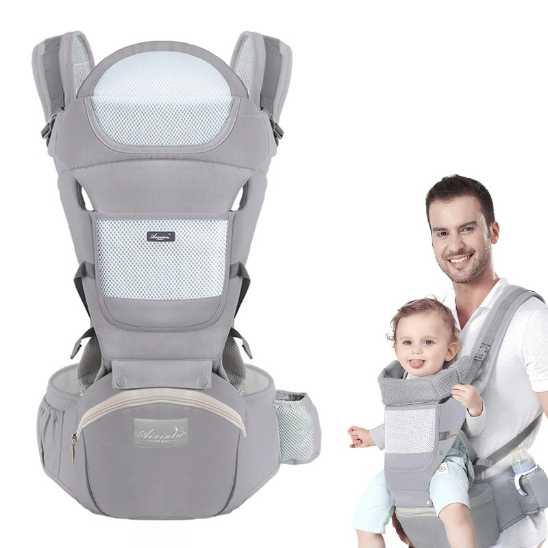 Ergonomic Baby Carrier Newborn To Toddler - เป้อุ้มเด็กแบบเออร์กอนอมิกส์ อุปกรณ์อเนกประสงค์สำหรับทารกแรกเกิดถึงเด็กวัยหัดเดิน ใช้งานได้หลากหลายทั้งก่อนและหลังการอุ้มแบบคังกู