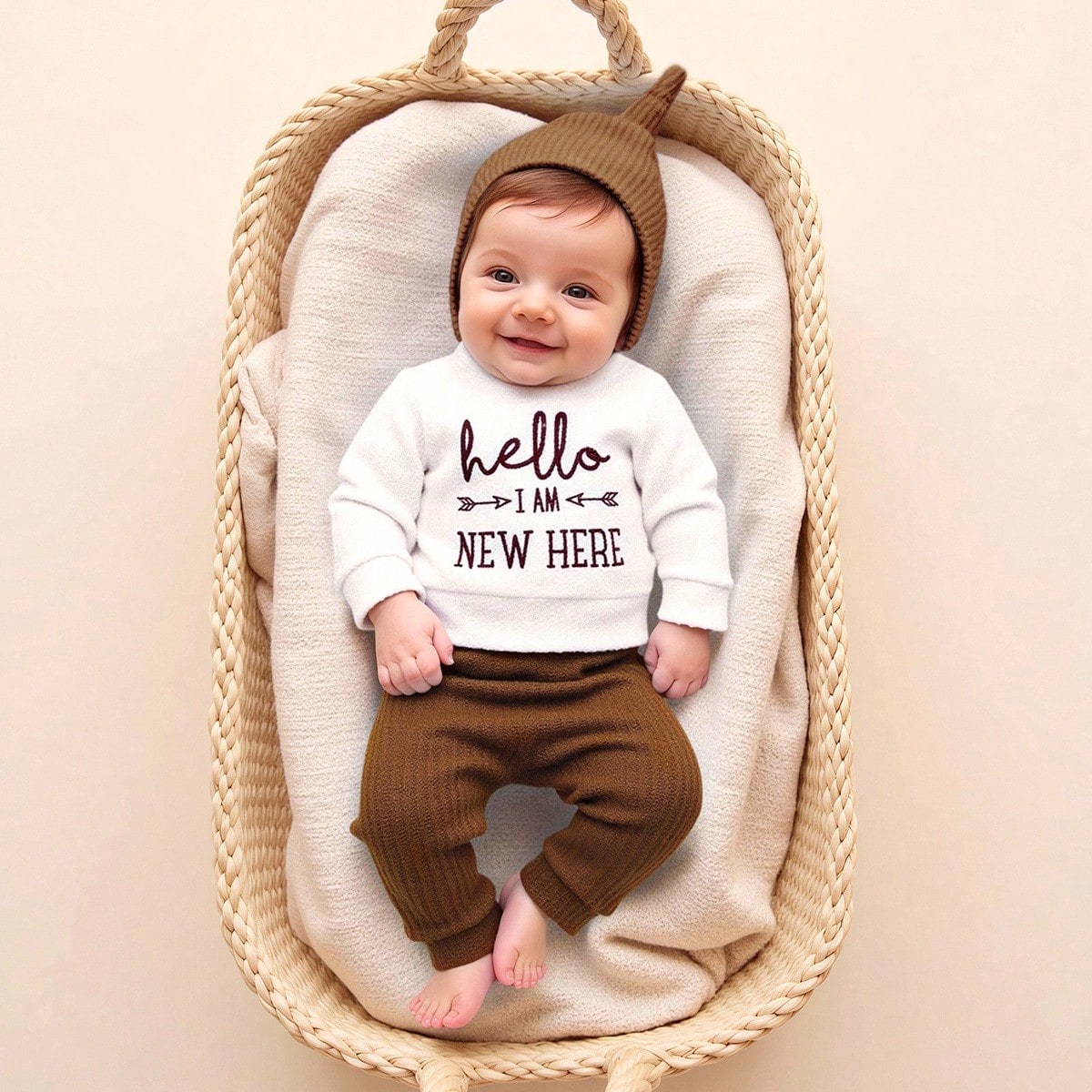 Infant Photography Props Outfit - ชุดรอมเปอร์เด็กแรกเกิดปักลาย 