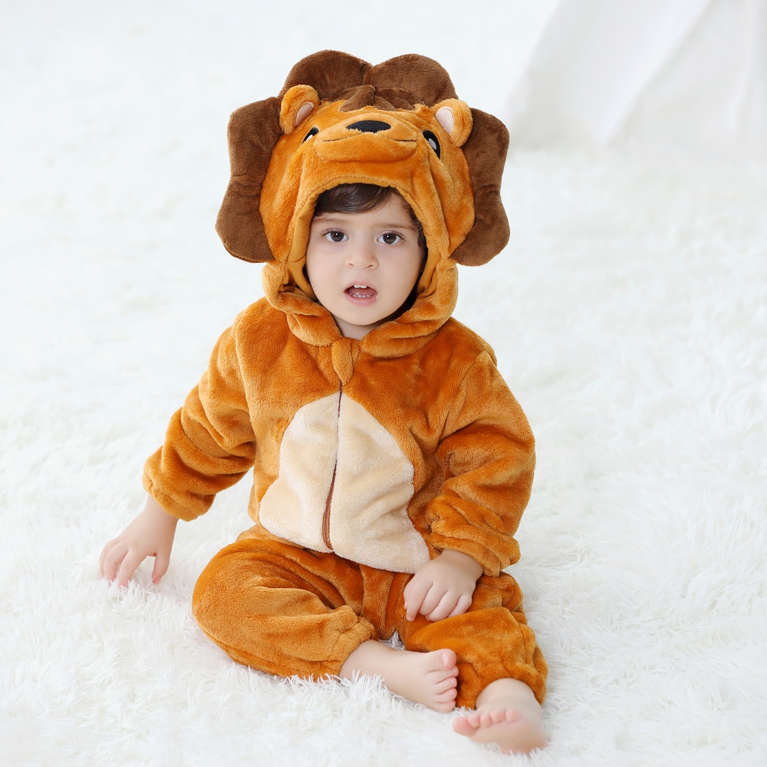 ทารกแรกเกิดน่ารักสิงโตสัตว์การ - Cotton Baby Onesies Zipper บทวิจารณ์และราคา
