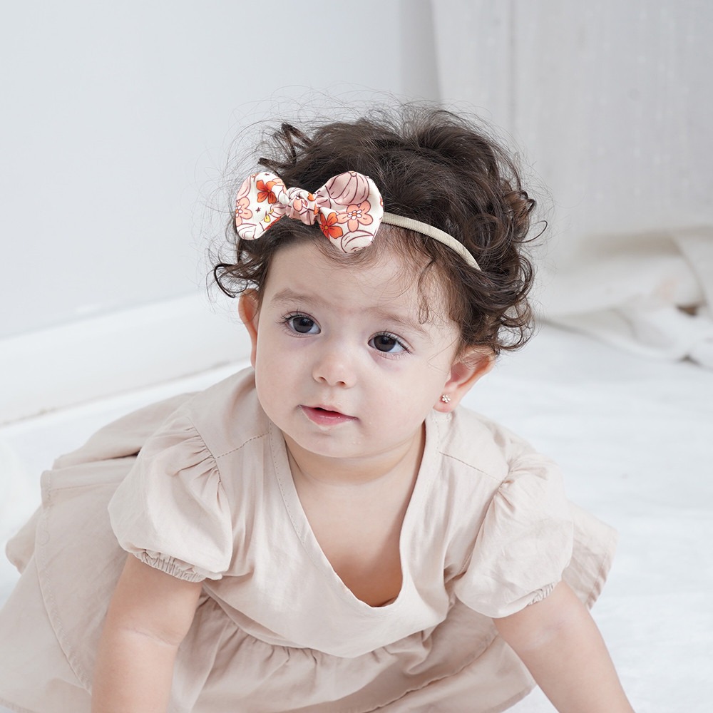 ที่คาดผมเด็กแบบโบว์พิมพ์ลายสีส - Baby Gear บทวิจารณ์และราคา