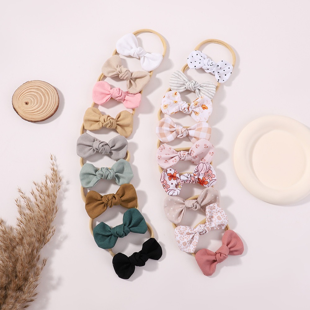 ที่คาดผมเด็กแบบโบว์พิมพ์ลายสีส - Baby Gear บทวิจารณ์และราคา