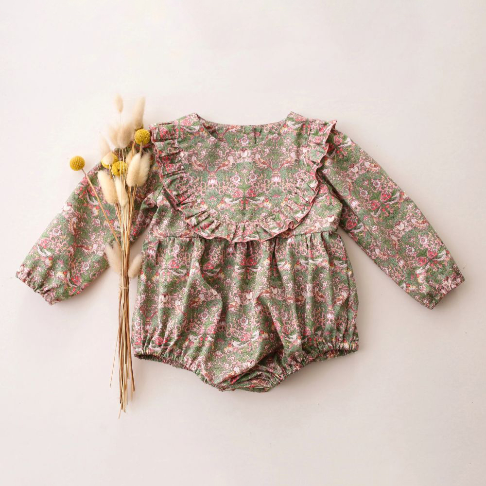 เสื้อผ้าเด็กผู้หญิงสําหรับ 0-2 - Newborn Baby Girl Romper Floral บทวิจารณ์และราคา