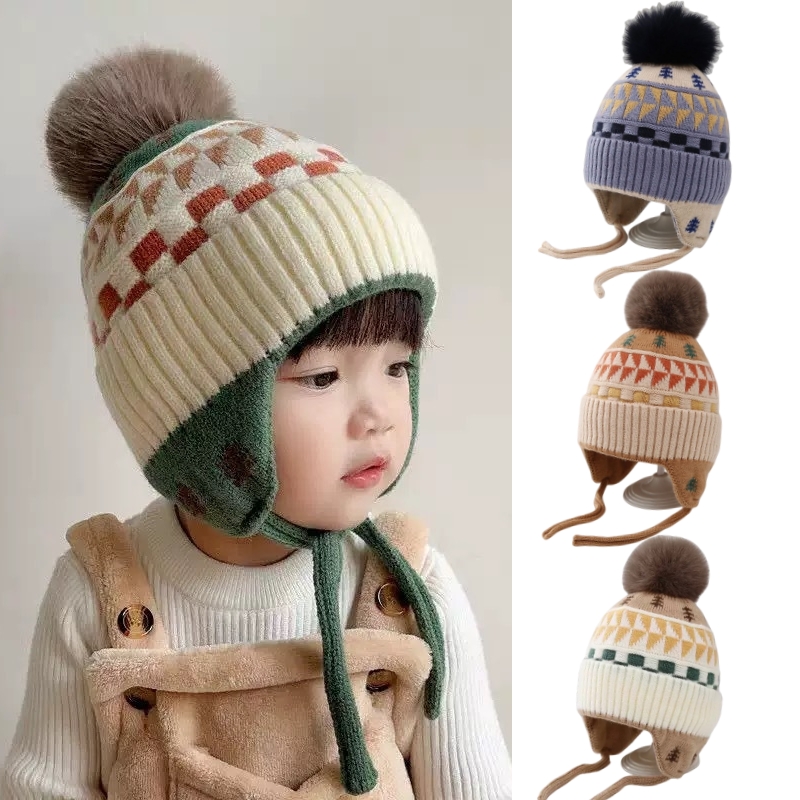 หมวกบีนนี่ป้องกันหูสำหรับเด็กท - Infant Beanie Hat With Ears บทวิจารณ์และราคา