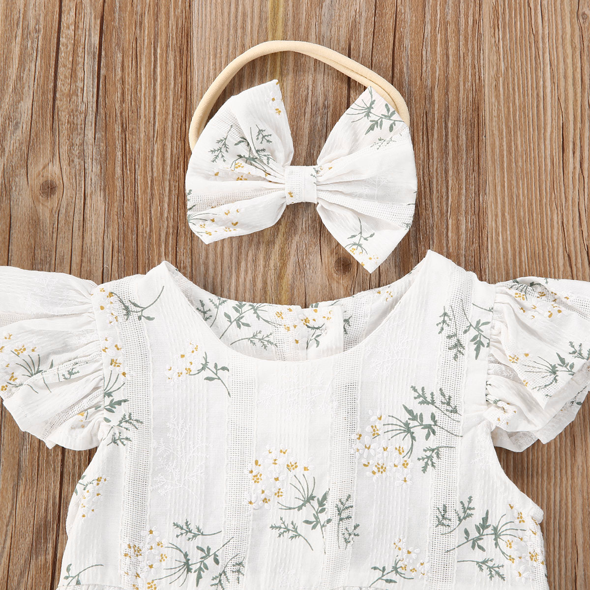 ทารกแรกเกิดทารกเด็กสาวRomperผ้ - Newborn Baby Girl Romper Floral บทวิจารณ์และราคา