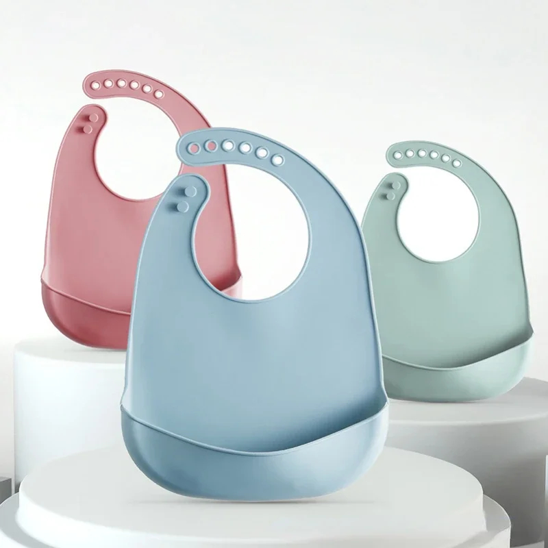 ผ้ากันเปื้อนเด็กแบบปรับได้ 1/2 - Waterproof Baby Bibs Silicone บทวิจารณ์และราคา