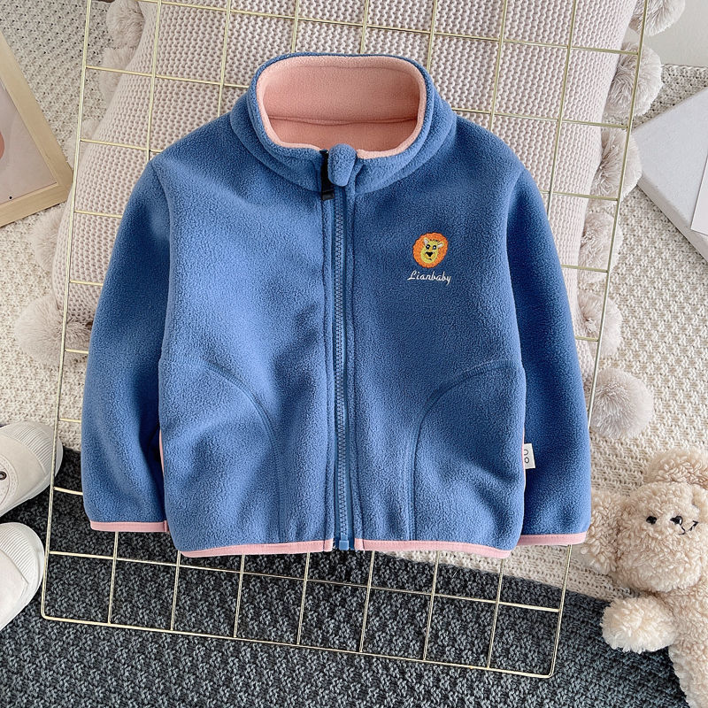 เสื้อแจ็คเก็ตคาร์ดิแกนขนแกะสำห - Toddler Boy Winter Fleece Jacket บทวิจารณ์และราคา