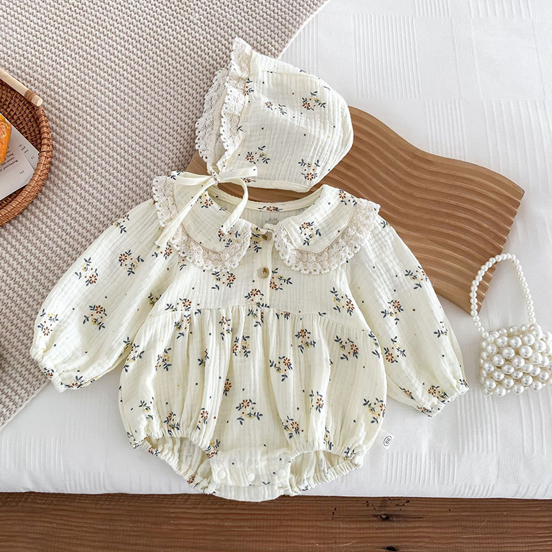 2025 ฤดูใบไม้ผลิทารกแรกเกิดเด็ - Newborn Baby Girl Romper Floral บทวิจารณ์และราคา