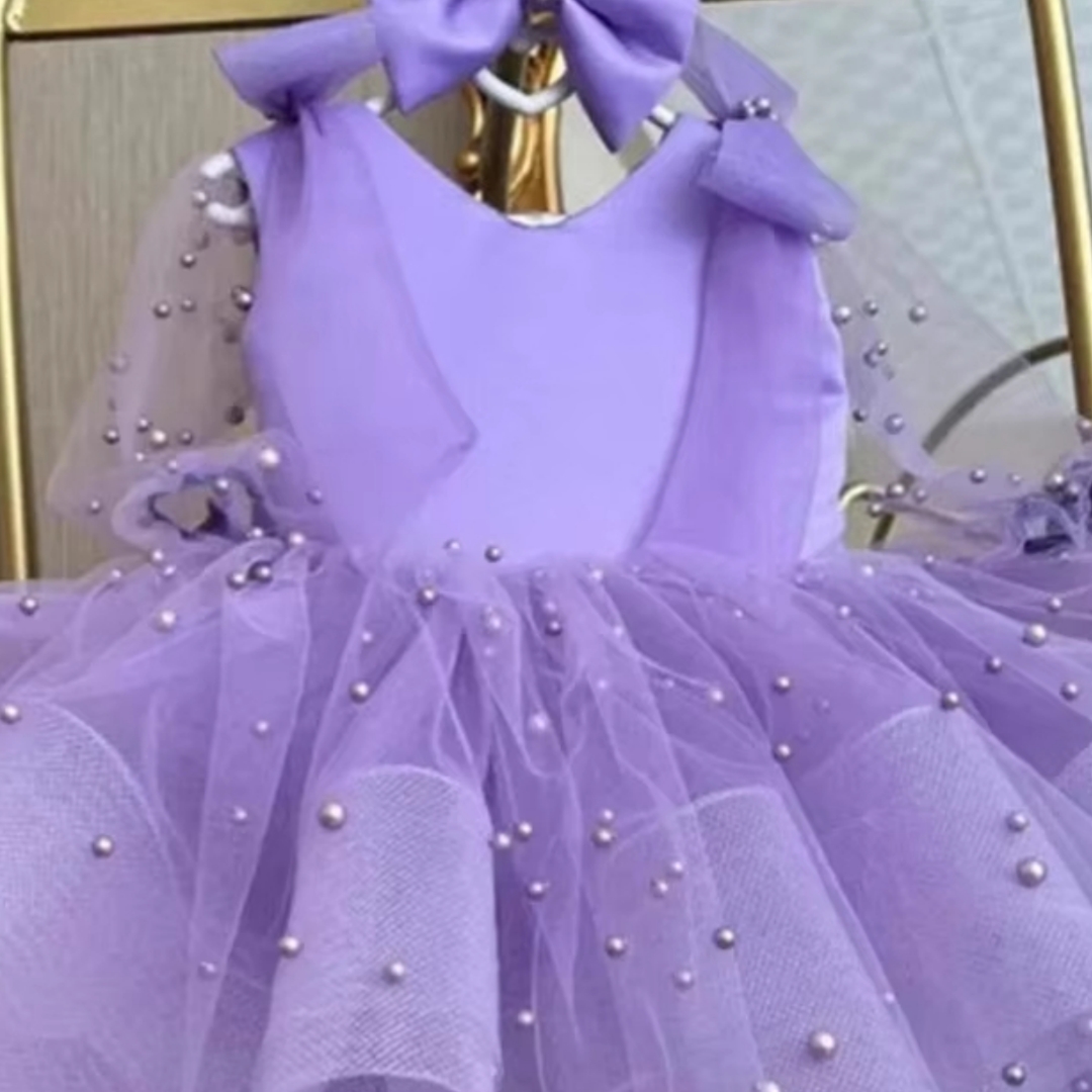 ชุดเดรสทูทูสำหรับเด็กแบบสั่งทำ - Toddler Girl Tulle Party Dress บทวิจารณ์และราคา