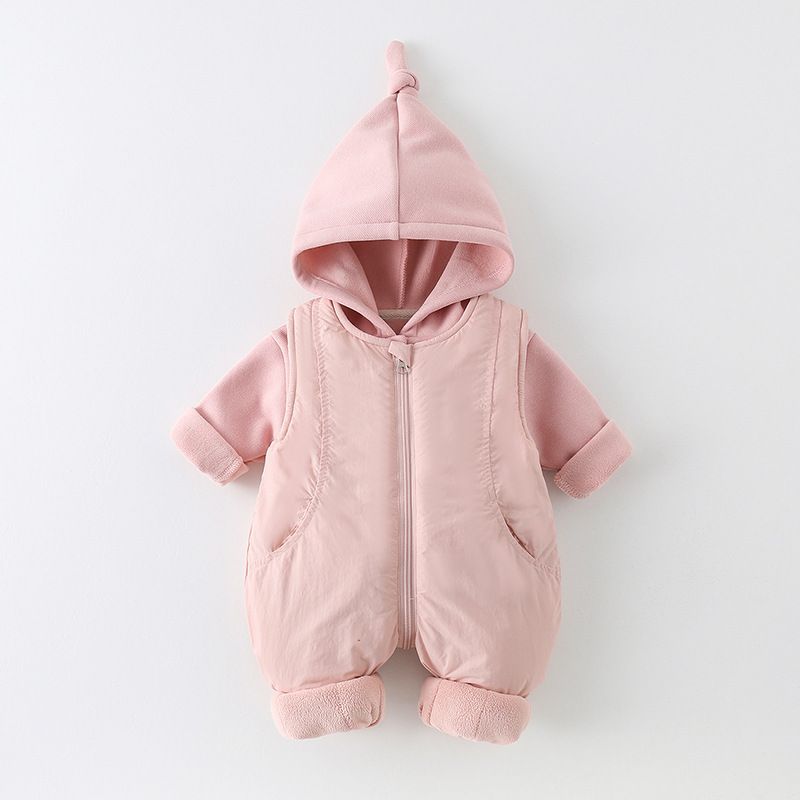 ชุดรอมเปอร์เด็กทารกผ้าฝ้ายหนาน - Cotton Baby Onesies Zipper บทวิจารณ์และราคา