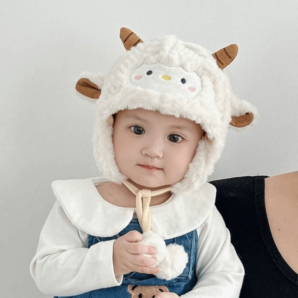 หมวกกันหนาวสำหรับเด็กทารก ลายก - Infant Beanie Hat With Ears บทวิจารณ์และราคา