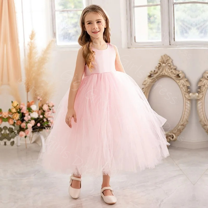 ชุดเดรสเด็กผู้หญิงสีฟ้าสำหรับง - Toddler Girl Tulle Party Dress บทวิจารณ์และราคา