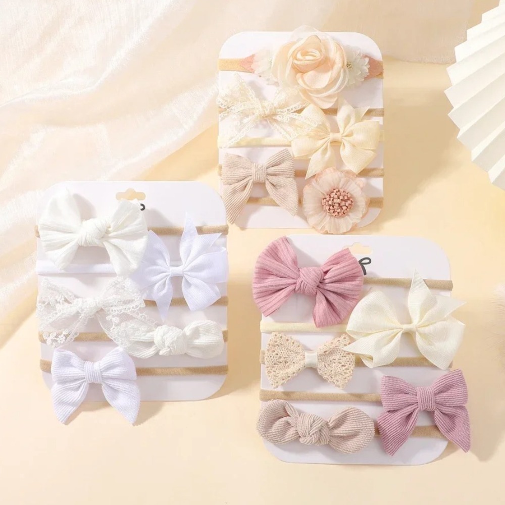 5 ชิ้นเด็กดอกไม้ลูกไม้โบว์แถบค - Baby Gear บทวิจารณ์และราคา