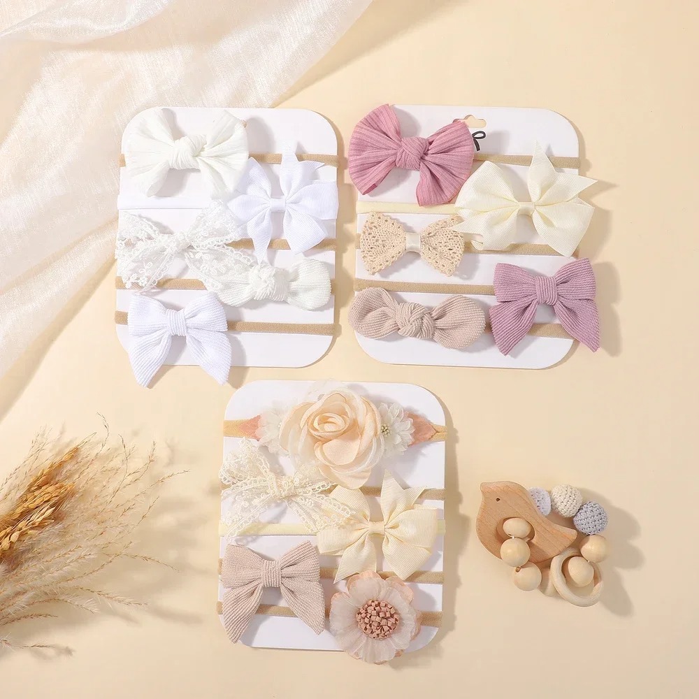 5 ชิ้นเด็กดอกไม้ลูกไม้โบว์แถบค - Baby Gear บทวิจารณ์และราคา