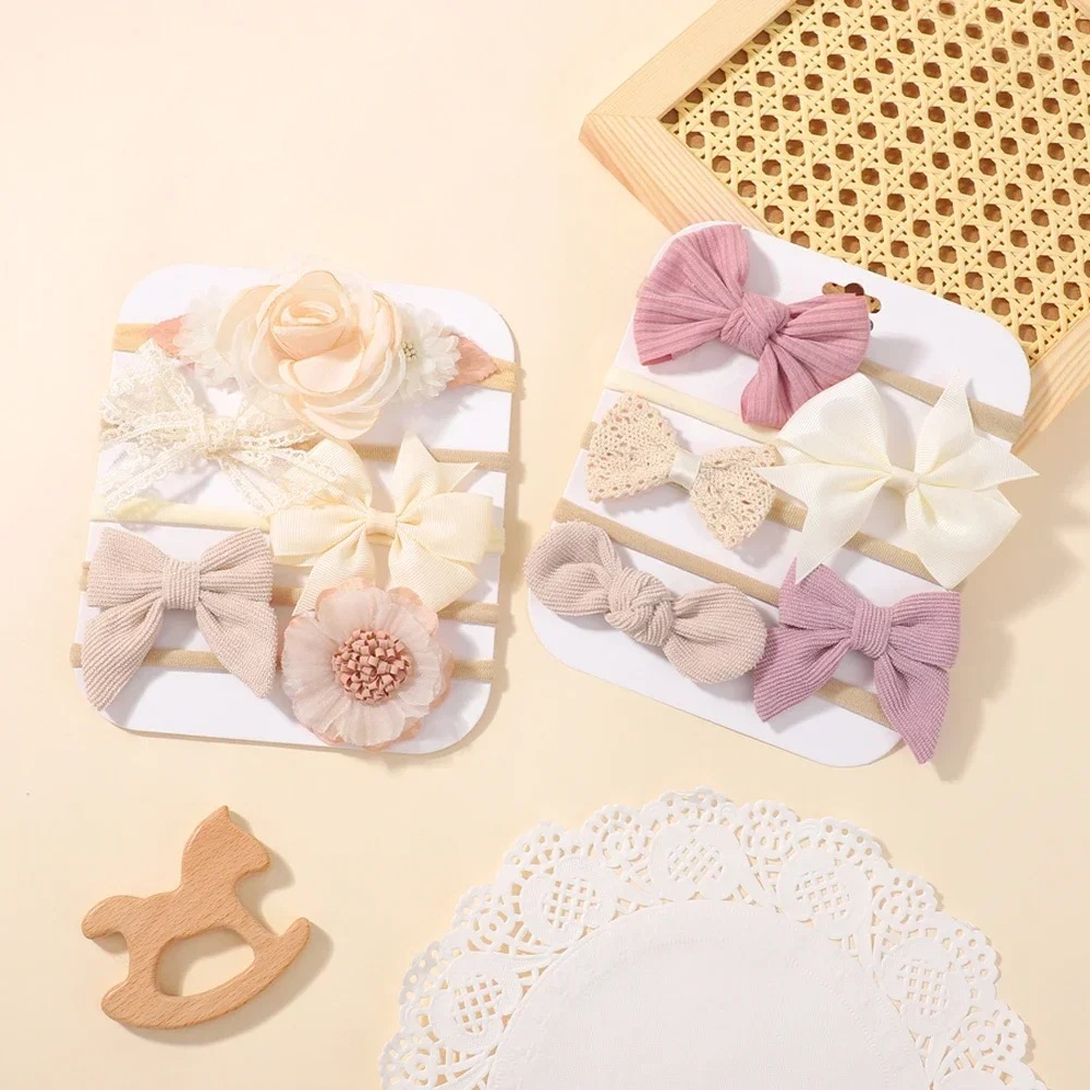 5 ชิ้นเด็กดอกไม้ลูกไม้โบว์แถบค - Baby Gear บทวิจารณ์และราคา
