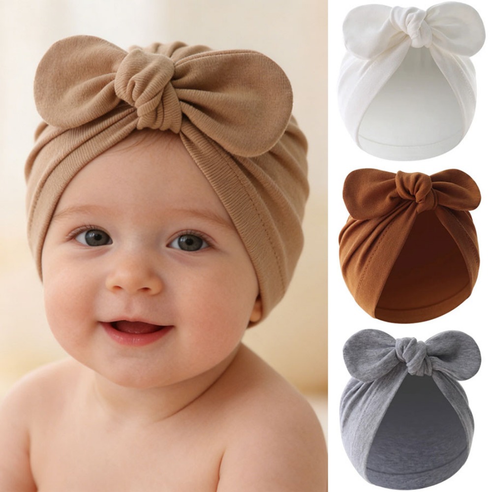 หมวกผ้าโพกหัวเด็กทารกหูกระต่าย - Infant Beanie Hat With Ears บทวิจารณ์และราคา