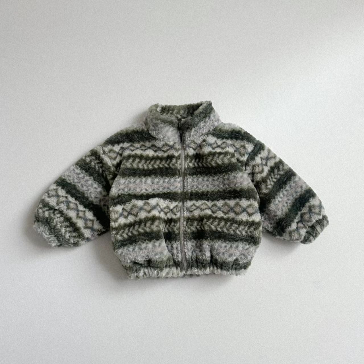 เสื้อโค้ทขนแกะอุ่นสำหรับเด็กทา - Toddler Boy Winter Fleece Jacket บทวิจารณ์และราคา