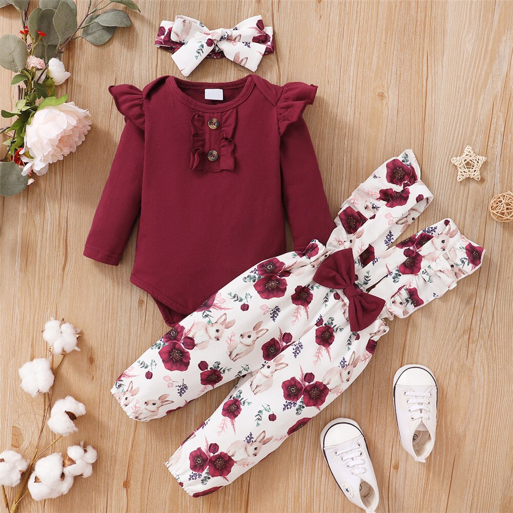 0-24เดือนชุดเสื้อผ้าเด็กผู้หญิ - Newborn Baby Girl Romper Floral บทวิจารณ์และราคา