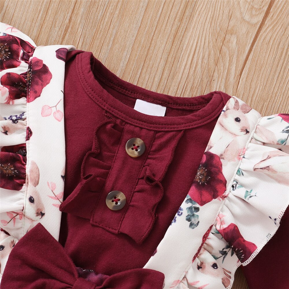 0-24เดือนชุดเสื้อผ้าเด็กผู้หญิ - Newborn Baby Girl Romper Floral บทวิจารณ์และราคา