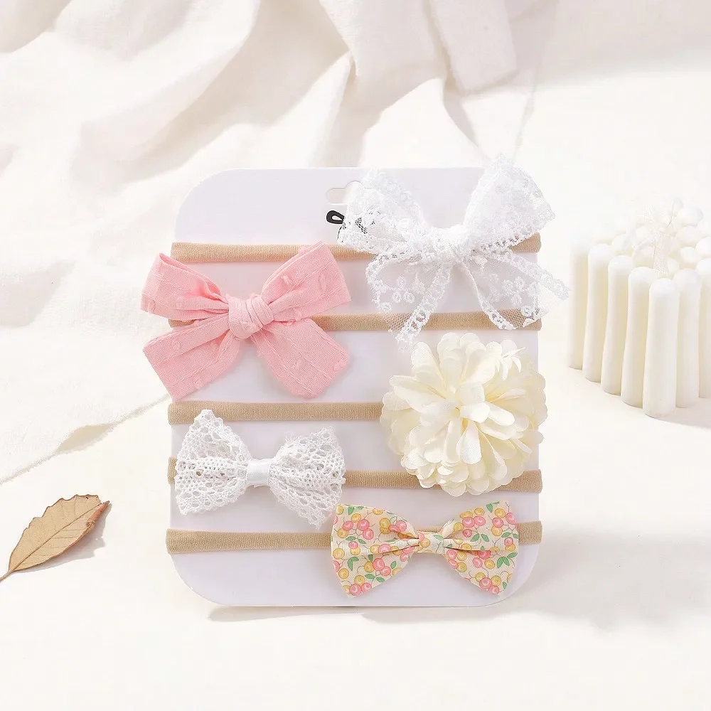 5 ชิ้น/เซ็ตเด็กแถบคาดศีรษะยืดห - Baby Gear บทวิจารณ์และราคา