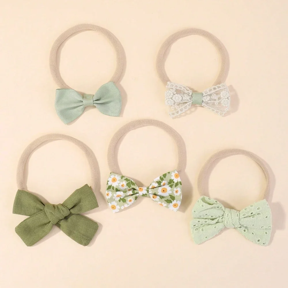 5 ชิ้น/เซ็ตเด็กแถบคาดศีรษะยืดห - Baby Gear บทวิจารณ์และราคา