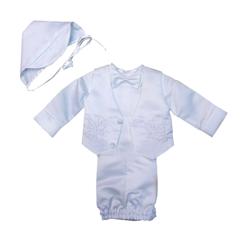 Baptism เสื้อผ้าเด็กทารกสีขาวช - Baby Boy Suit Set Baptism บทวิจารณ์และราคา