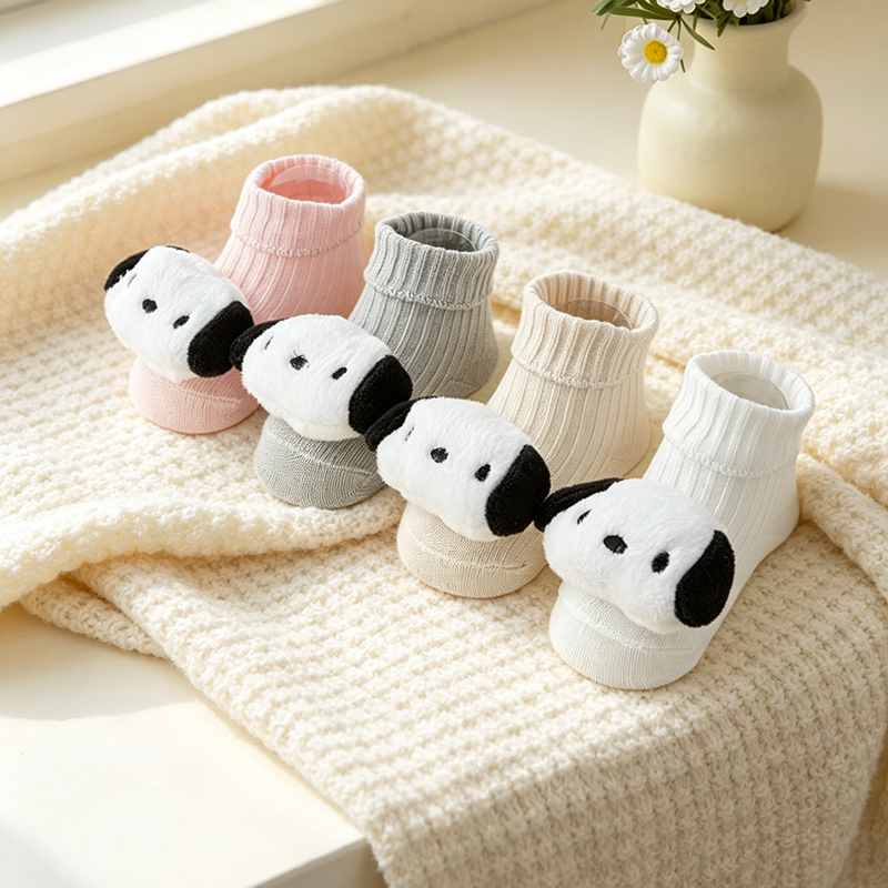 ถุงเท้าเด็กลายการ์ตูนน่ารัก 1  - Unisex Baby Socks Non Slip บทวิจารณ์และราคา