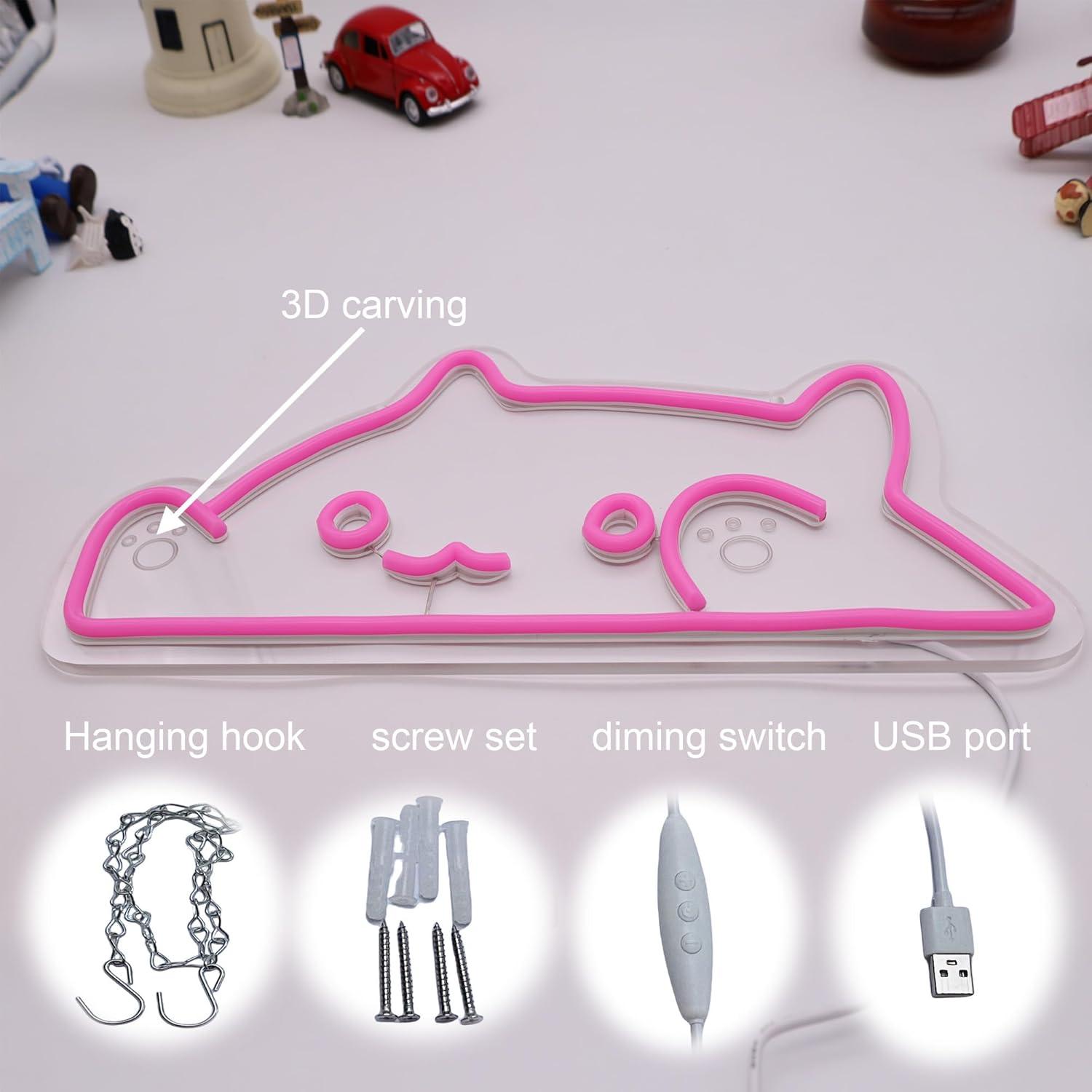 ป้ายไฟนีออนรูปแมว ไฟ LED ปรับค - Nursery บทวิจารณ์และราคา