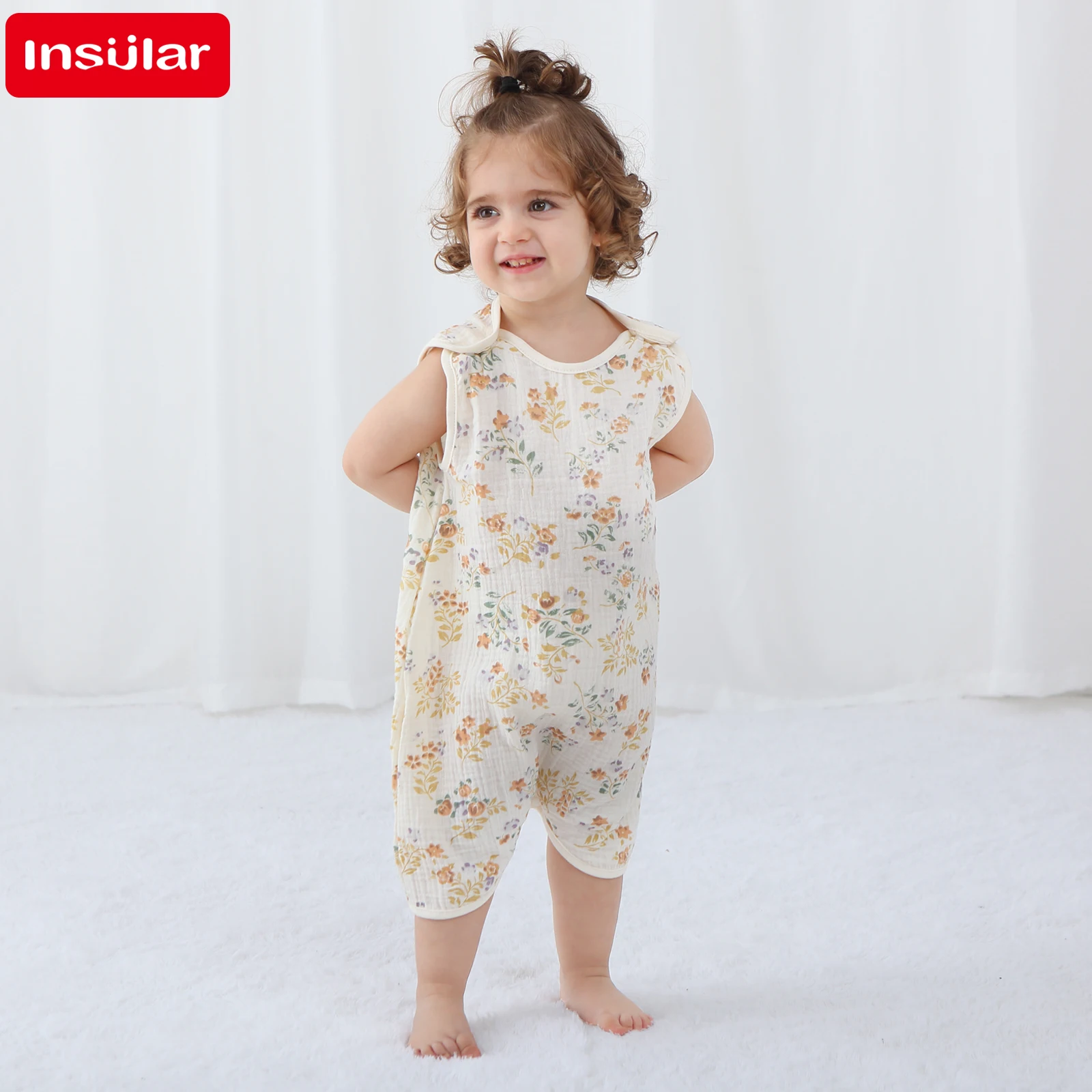 INSULAR ชุดบอดี้สูทเด็กทารกแรก - Newborn Baby Girl Romper Floral บทวิจารณ์และราคา