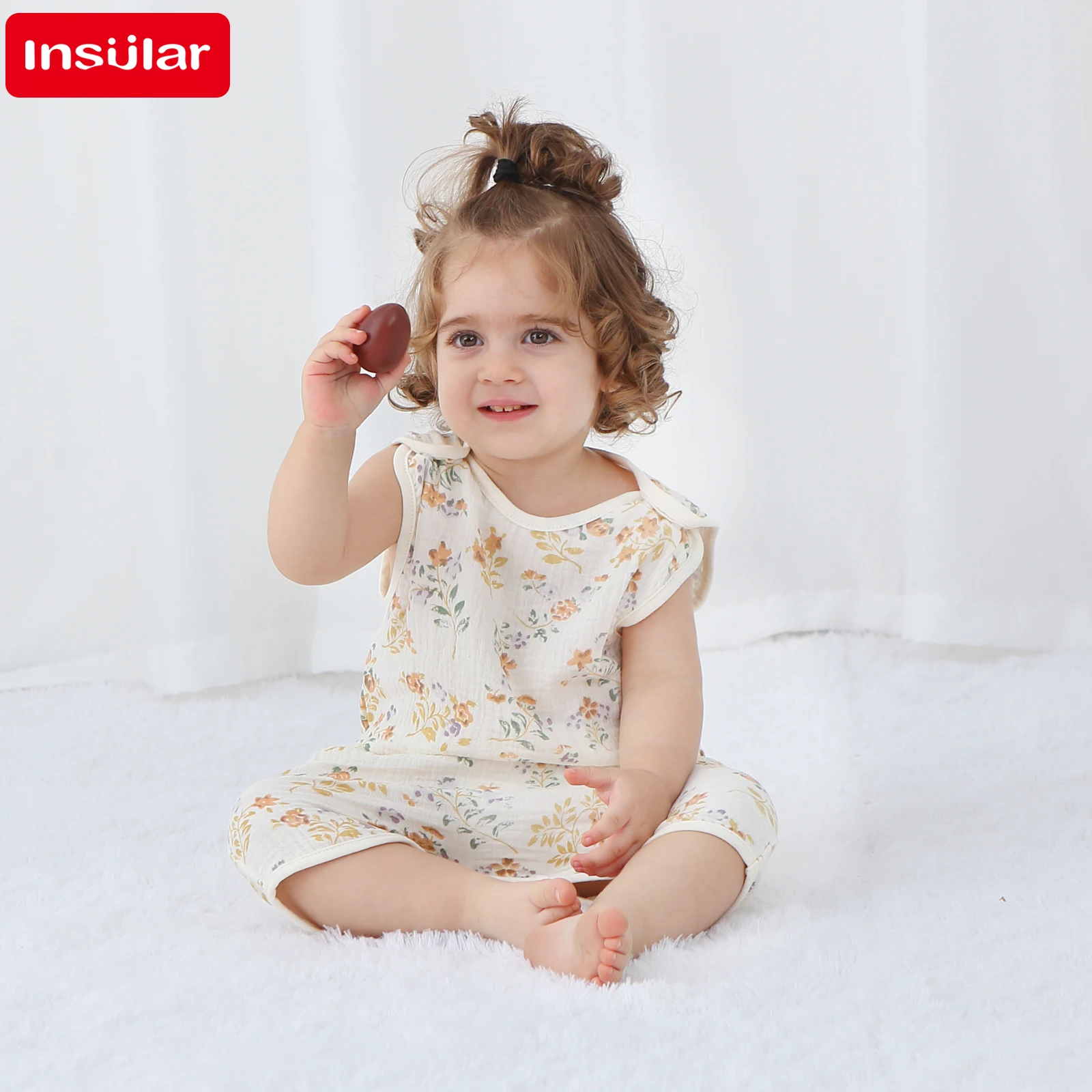 INSULAR ชุดบอดี้สูทเด็กทารกแรก - Newborn Baby Girl Romper Floral บทวิจารณ์และราคา