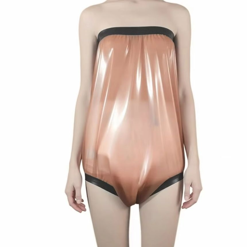 กางเกงขาสั้นยางใสสีชมพูขอบดำเอ - Diapering บทวิจารณ์และราคา