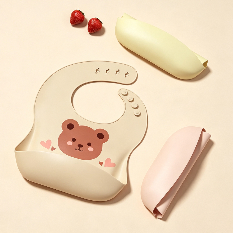 ผ้ากันเปื้อนเด็กกันน้ำ ผ้าซิลิ - Waterproof Baby Bibs Silicone บทวิจารณ์และราคา