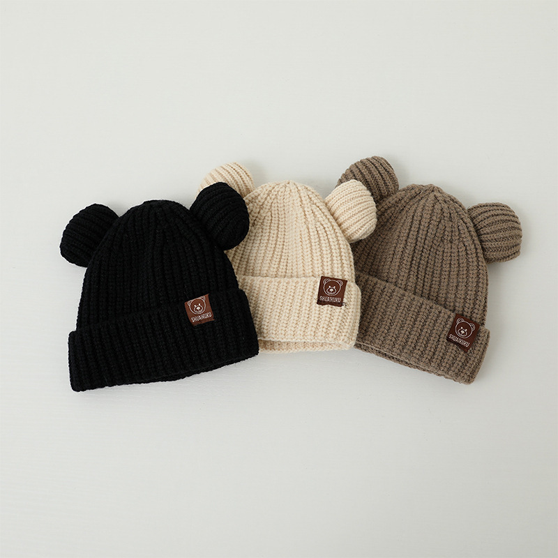 หมวกไหมพรมเด็กอ่อนลายการ์ตูนหู - Infant Beanie Hat With Ears บทวิจารณ์และราคา