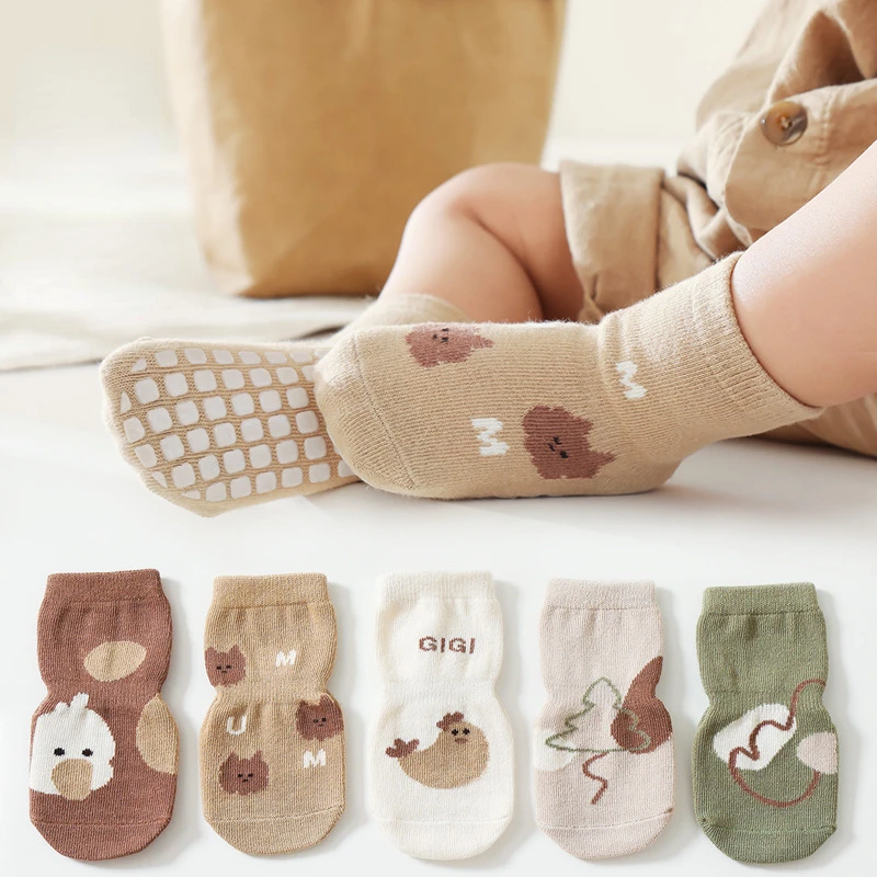 ฤดูใบไม้ร่วงใหม่ฤดูหนาว Kawaii - Unisex Baby Socks Non Slip บทวิจารณ์และราคา
