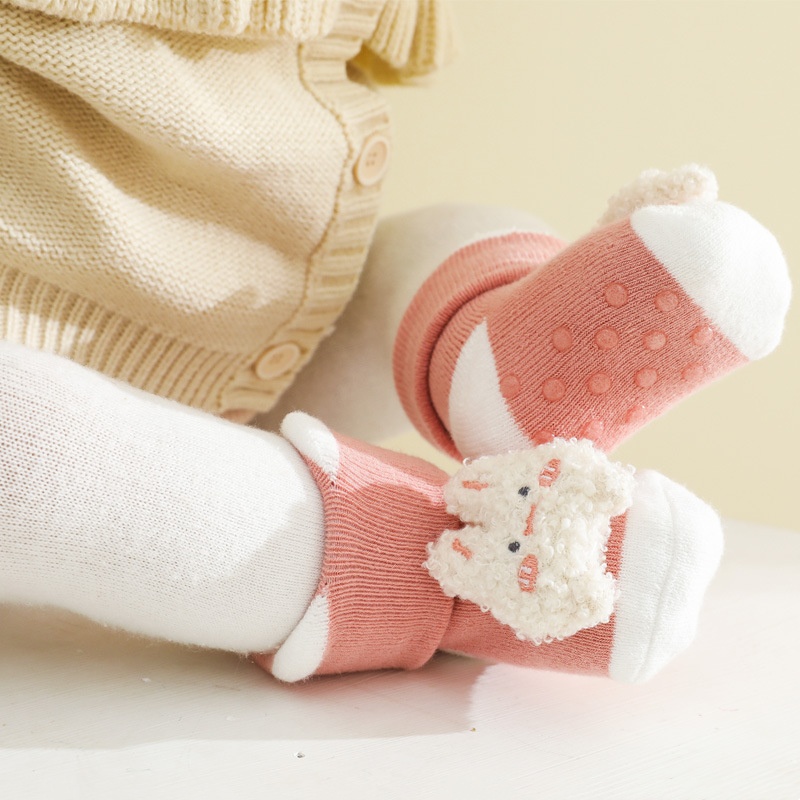 0-3Years ทารกแรกเกิดเด็กทารกถุ - Unisex Baby Socks Non Slip บทวิจารณ์และราคา