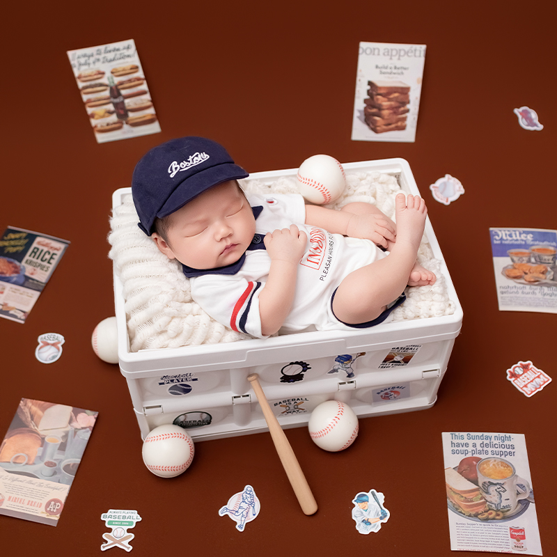 ชุดถ่ายภาพทารกแรกเกิดธีมกีฬาเบ - Infant Photography Props Outfit บทวิจารณ์และราคา