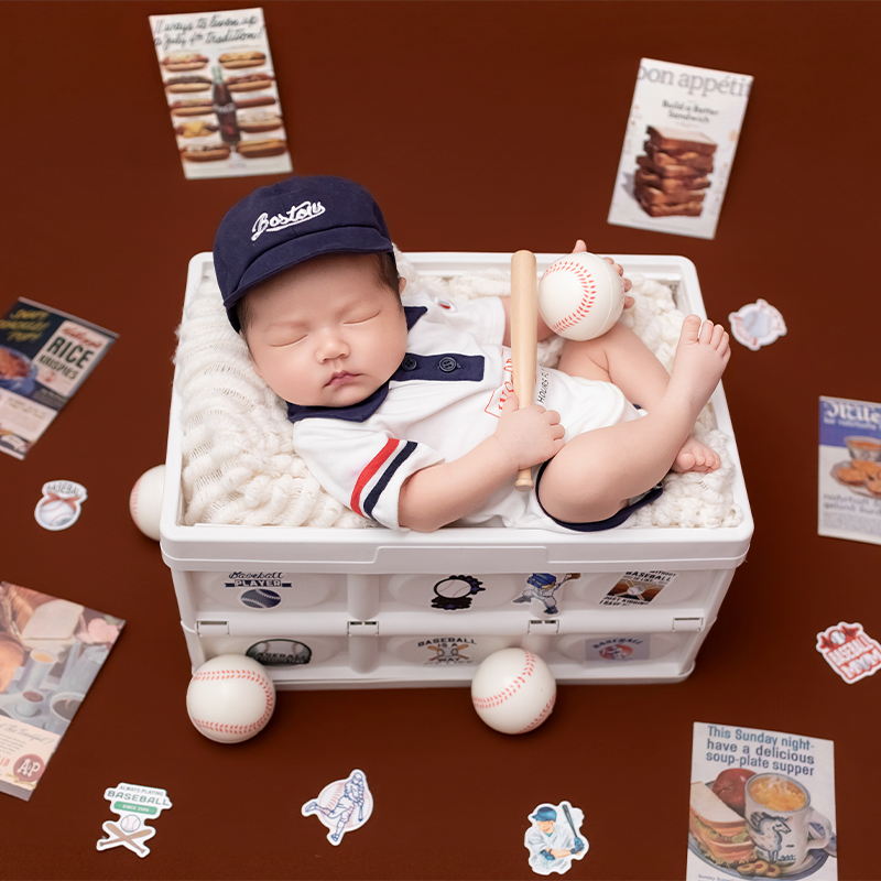 ชุดถ่ายภาพทารกแรกเกิดธีมกีฬาเบ - Infant Photography Props Outfit บทวิจารณ์และราคา