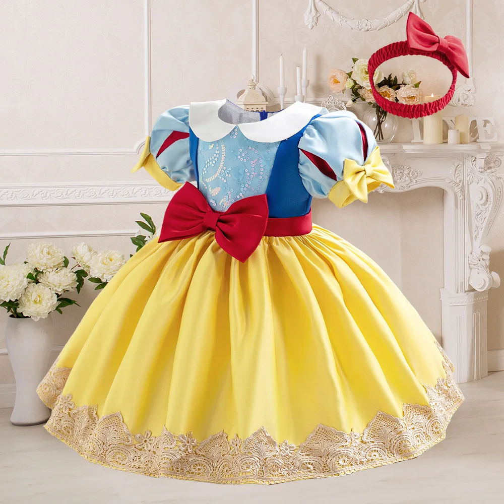 ชุดเดรสปาร์ตี้ Tutu สีเหลืองสำ - Toddler Girl Tulle Party Dress บทวิจารณ์และราคา